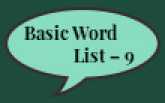 Basic Word List – 9