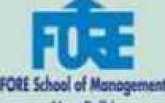 FORE School of Management, Delhi (2019-20)