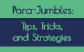Para-Jumbles: Tips, Tricks, and Strategies