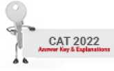 CAT 2022 Answer Key & Explanations
