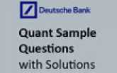 Sample Aptitude Questions of Deutsche Bank