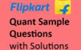 Sample Aptitude Questions of Flipkart 
