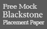 Free Mock Blackstone Placement Paper