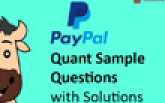 Sample Aptitude Questions of Paypal