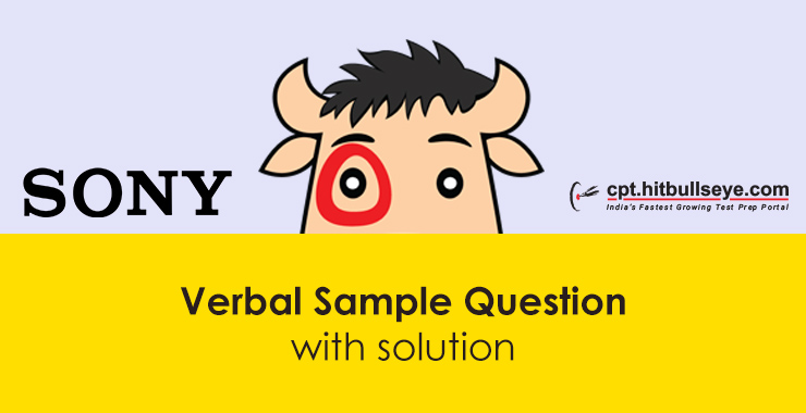 Sony Verbal Questions Verbal Ability Questions For Sony